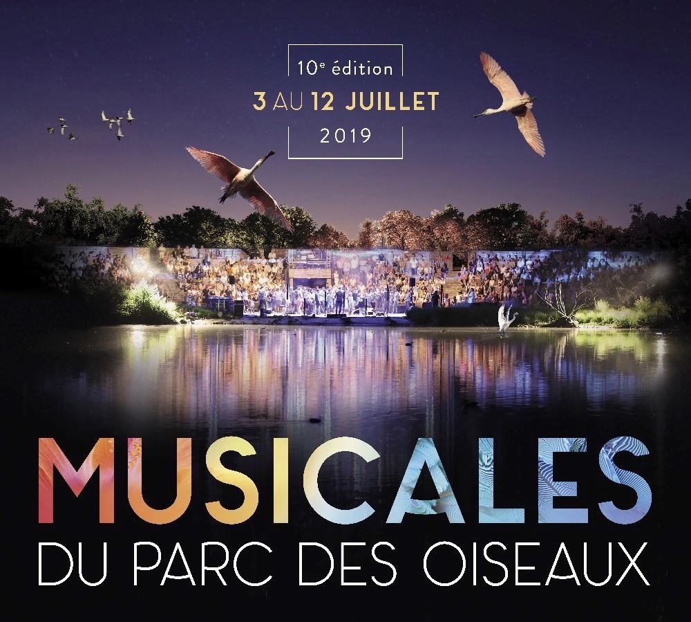 Musicales du Parc des Oiseaux  – Edition 2019 – Du 3 au 12 Juillet – Villard les Dombes
